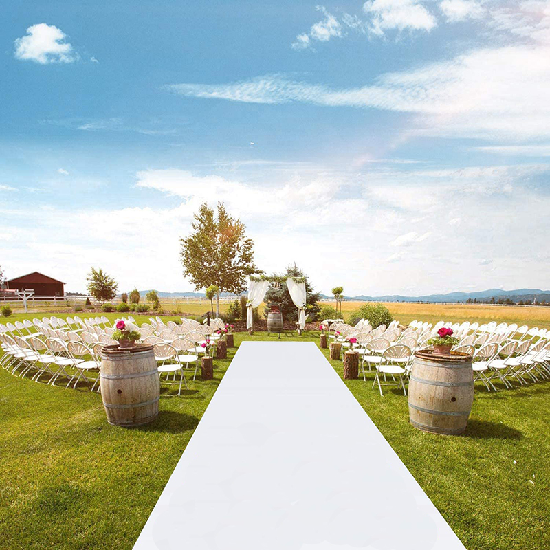Aisle Runner White - Romantic White Wedding Carpet Aisle Runner