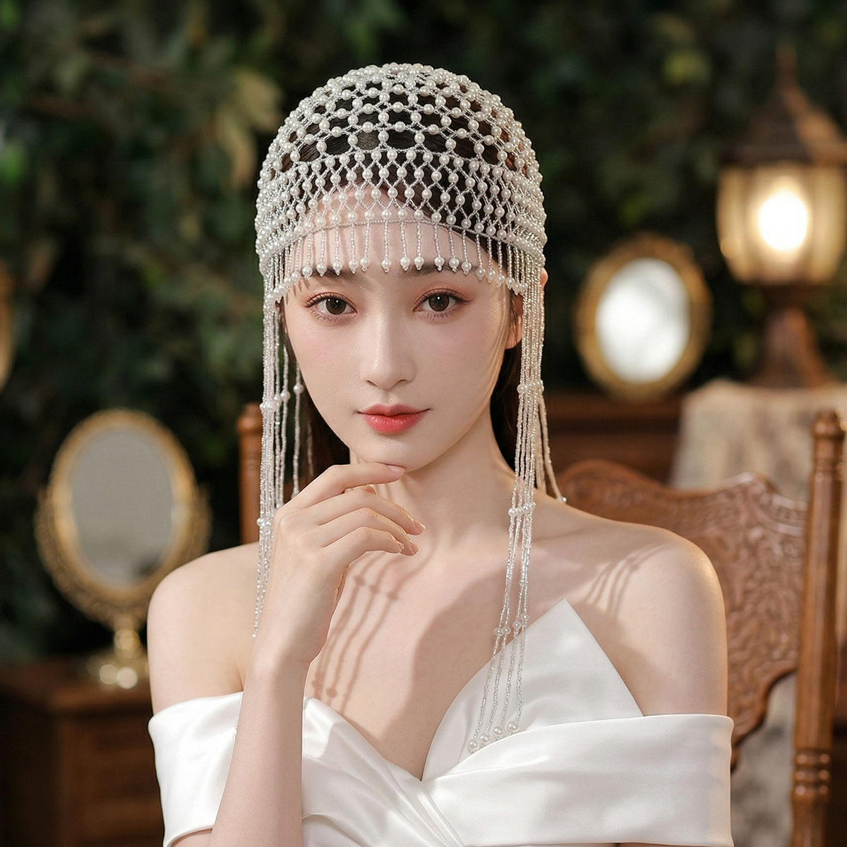 Luxury Pearls Beaded Headwrap  - Wedding Shop review and price