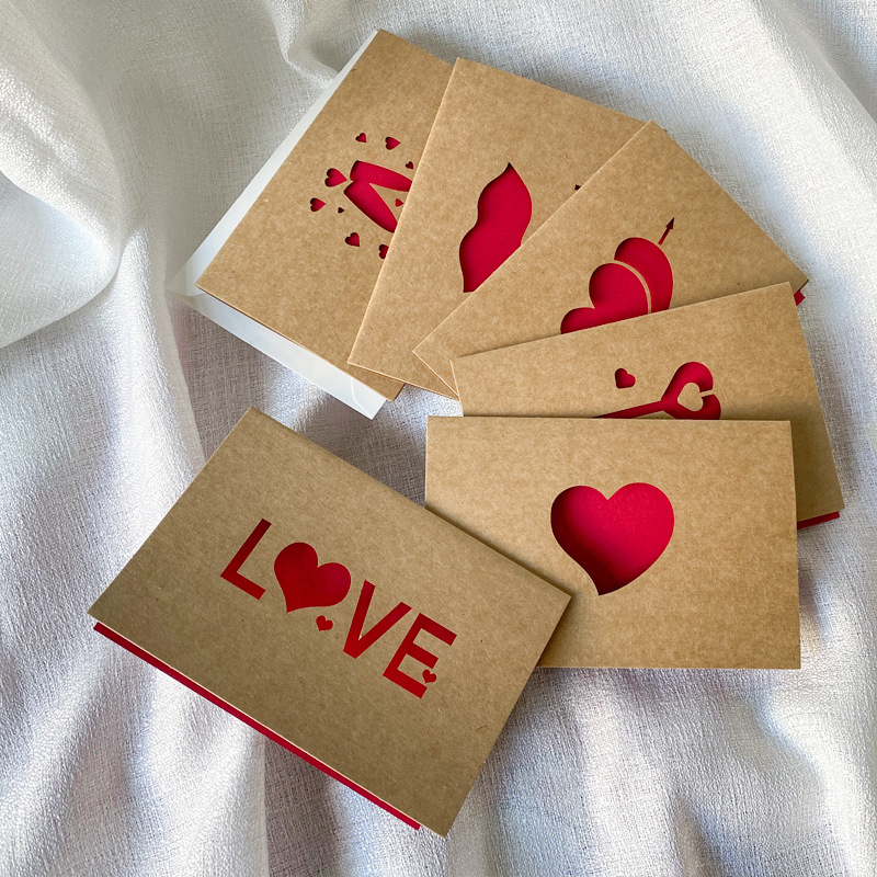 Love Gift Cards Red Kraft Pape - Wedding Supply Business review and price