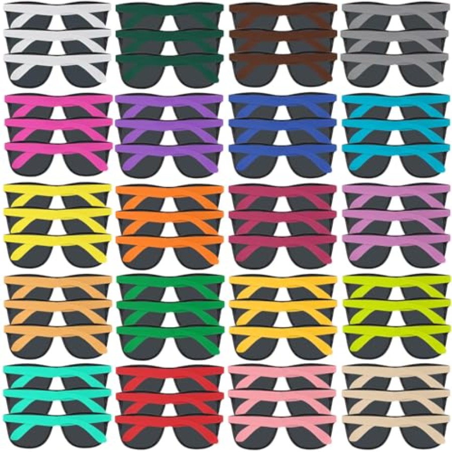 100 Pack Neon Color Sunglasses - Wedding Supply Bulk review and price