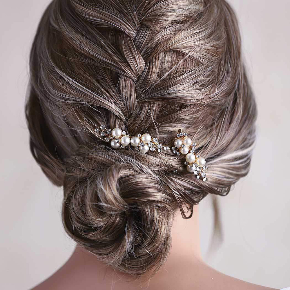 2Pcs Simple Wedding Hair Combs - Wedding Supply List review and price