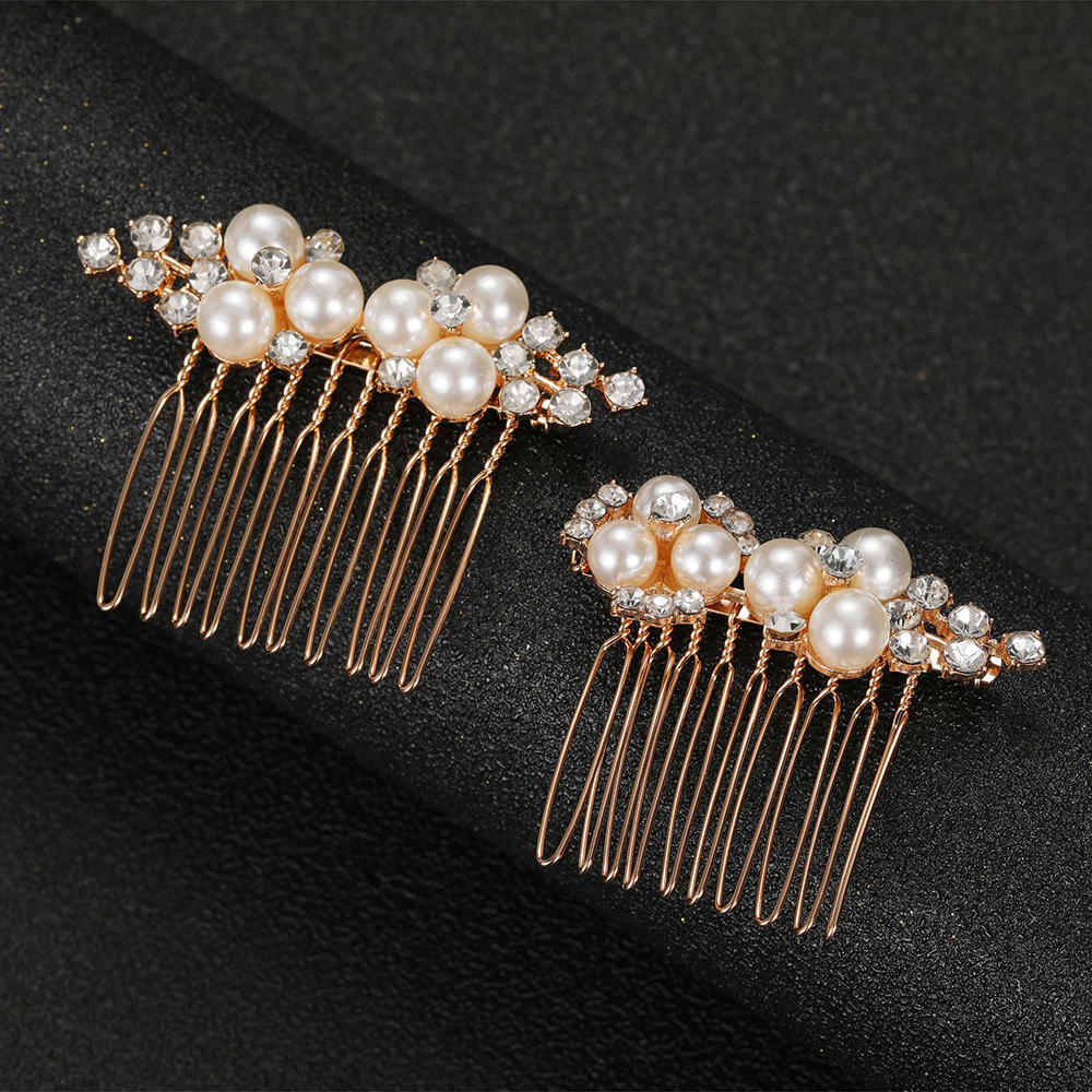 2Pcs Simple Wedding Hair Combs - Wedding Supply List review and price