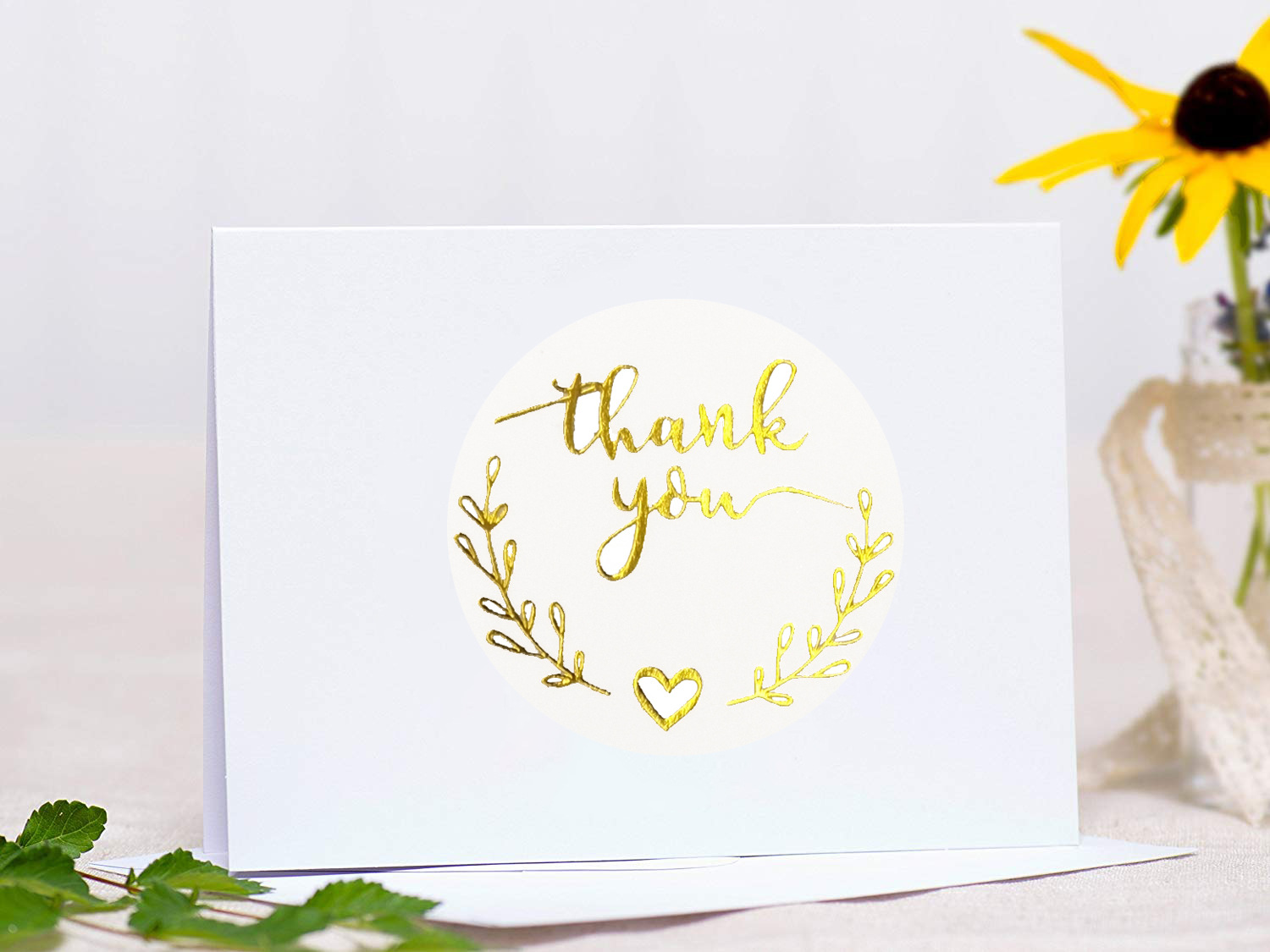 100-500pcs Gold Thank You Stic - Wedding Supply Business review and price