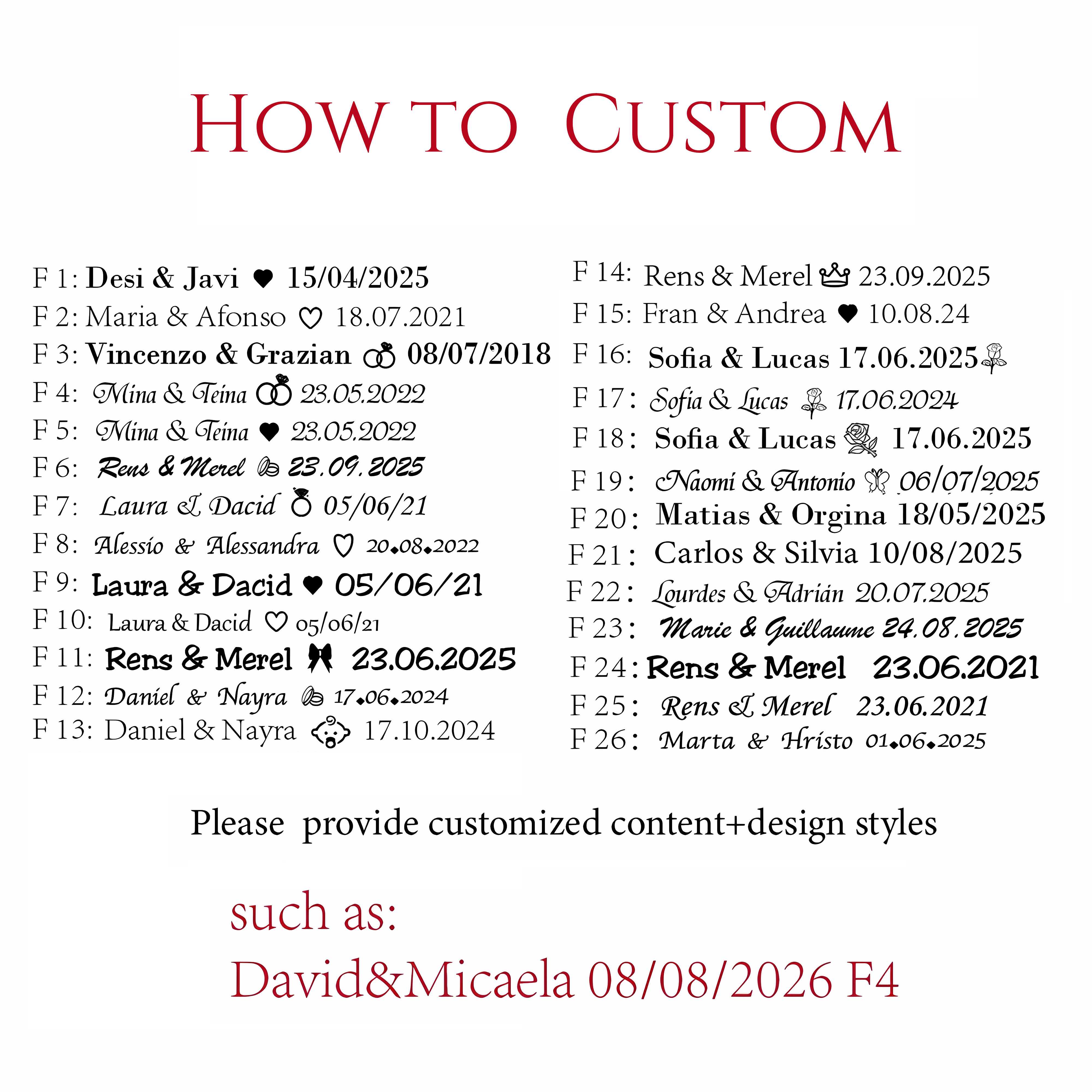 10-90pcs Personalized Engraved - Wedding Supply Bulk review and price
