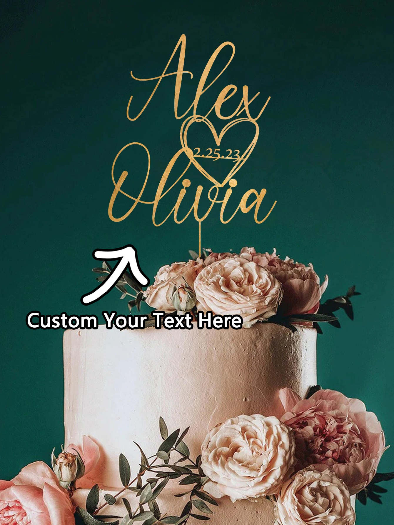 Custom Cake Topper - 1PC Perso - Wedding Shop review and price