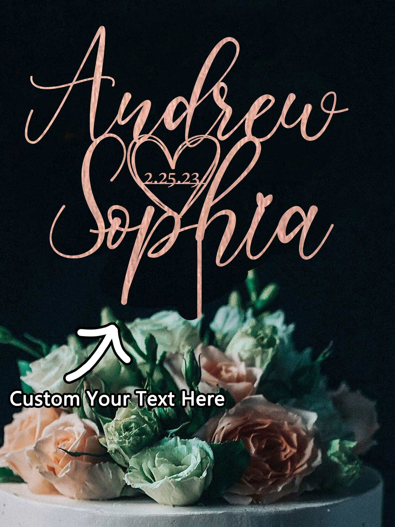 Custom Cake Topper - 1PC Perso - Wedding Shop review and price