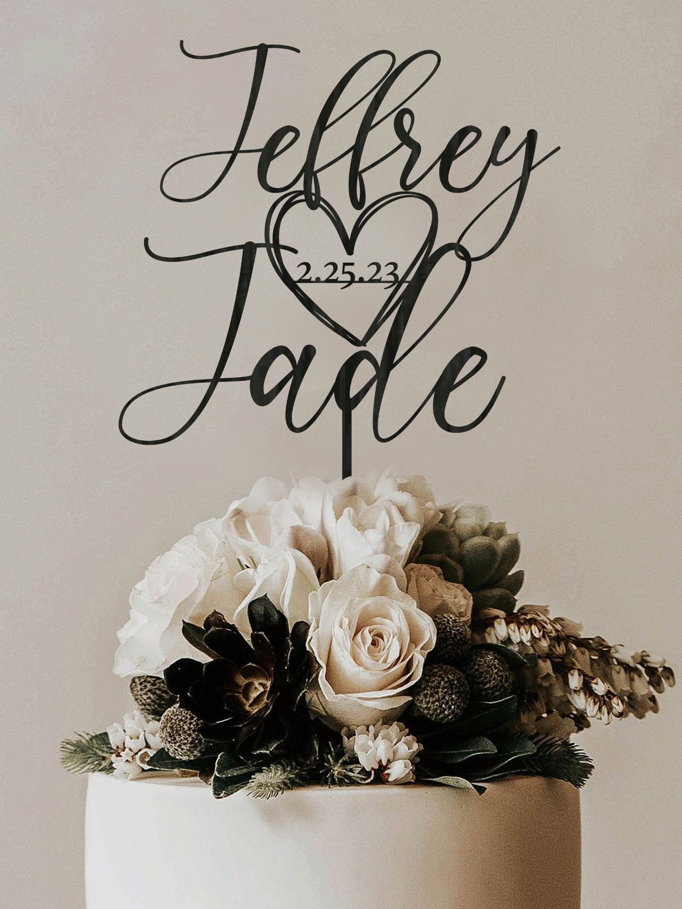 Custom Cake Topper - 1PC Perso - Wedding Shop review and price