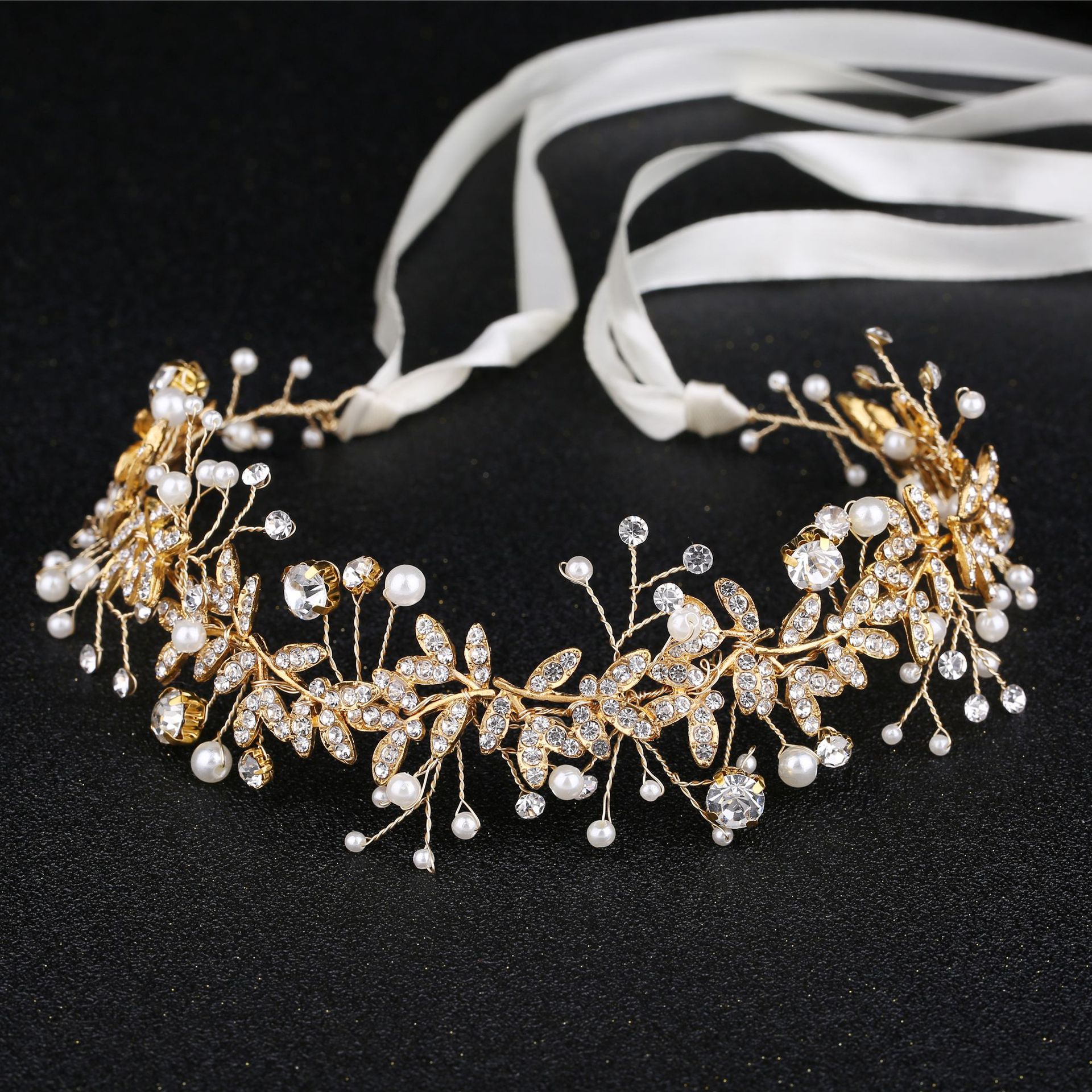 New Crystal Flower Headband Ri - Wedding Supply List review and price