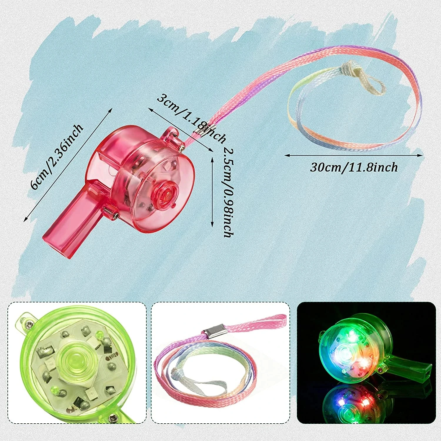 LED Light Up Whistle Glow Whis - Wedding Supply Bulk review and price