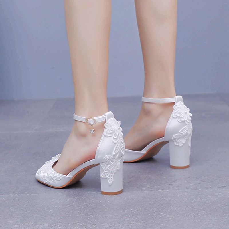 Women White Silk High Heels Su - Wedding Shop review and price
