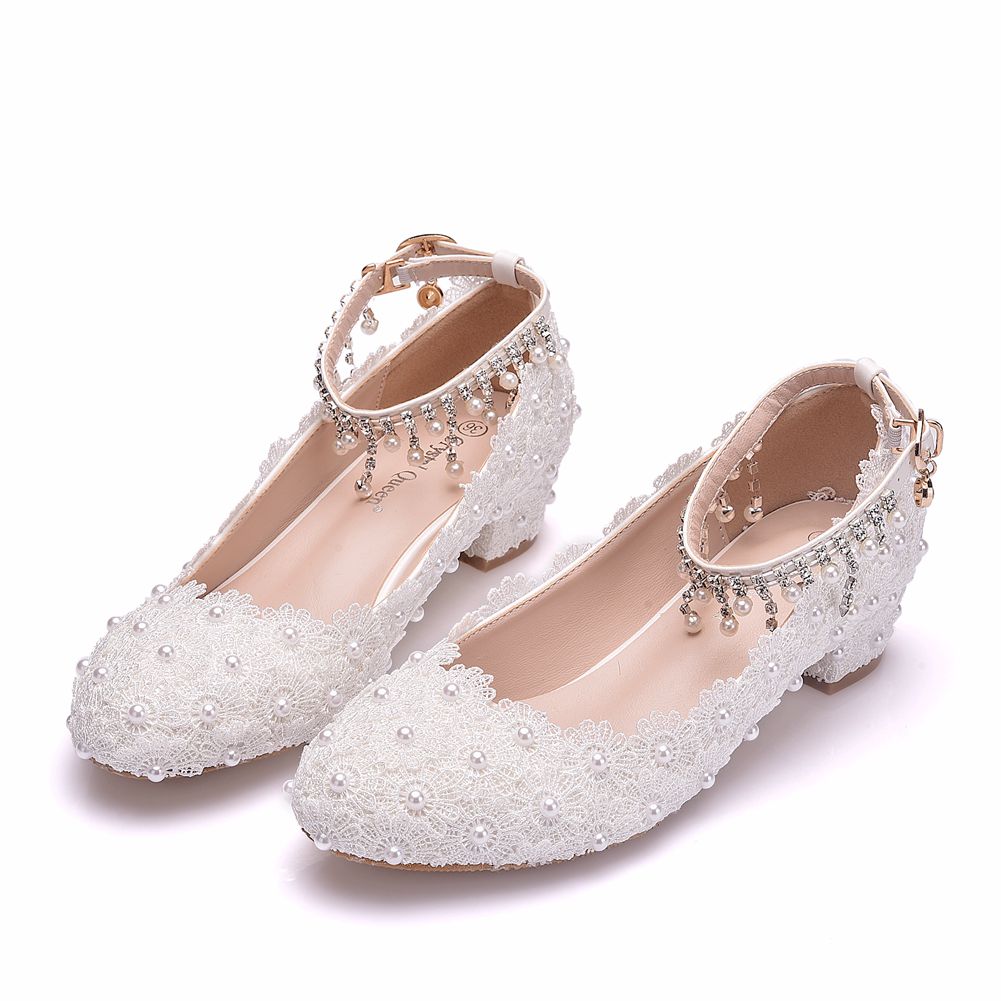 Women's Closed Toe Low Chunky  - Wedding Shop review and price