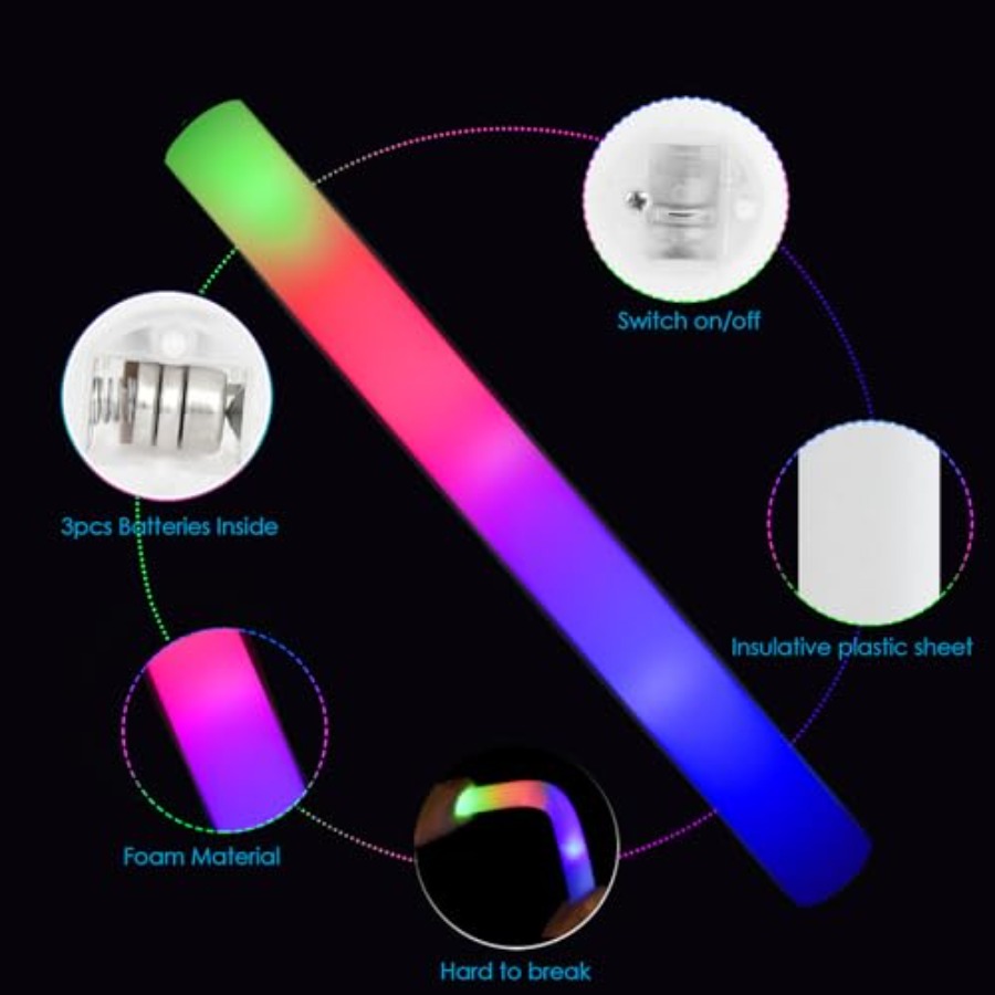 118PCS Foam Glow Sticks Bulk P - Wedding Supply Bulk review and price