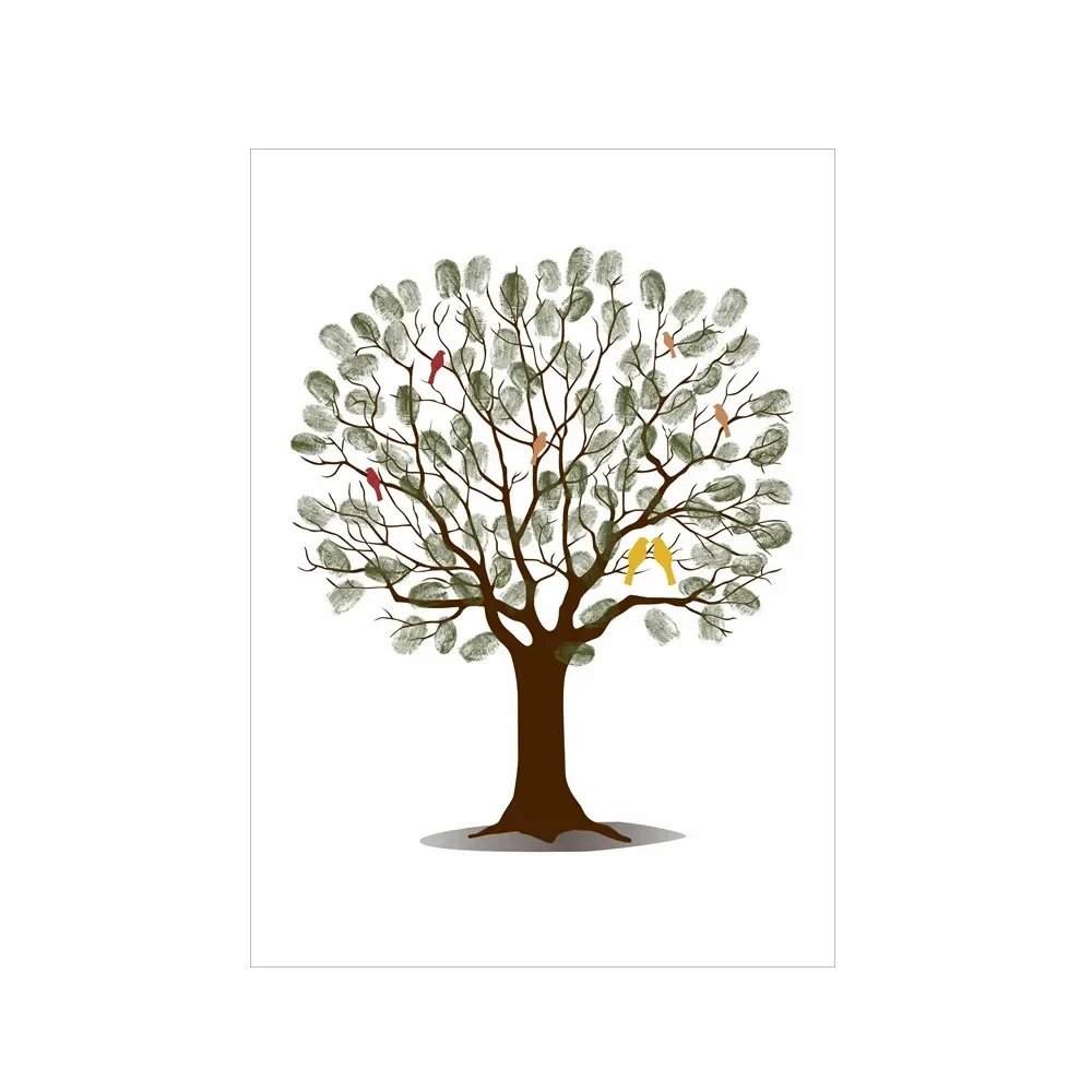 Wedding Fingerprint Tree Canva - Wedding Supply List review and price