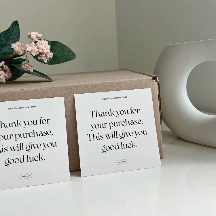 Custom Thank You Card For Smal - Wedding Supply Business review and price