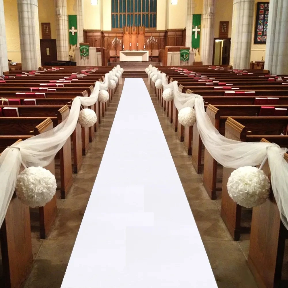 Romantic White Carpet Wedding  - Aisle Runner White review and price