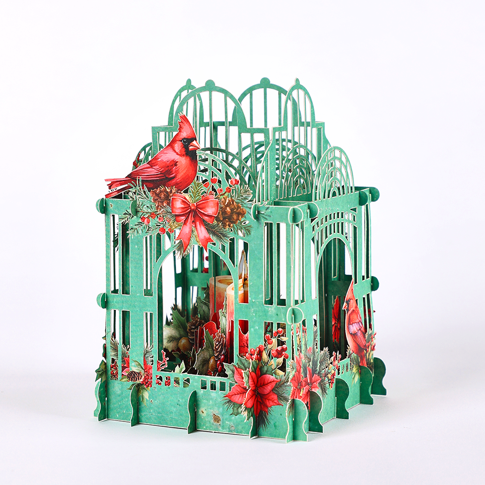 Christmas Poinsettia 3D Box Ca - Wedding Supply Business review and price