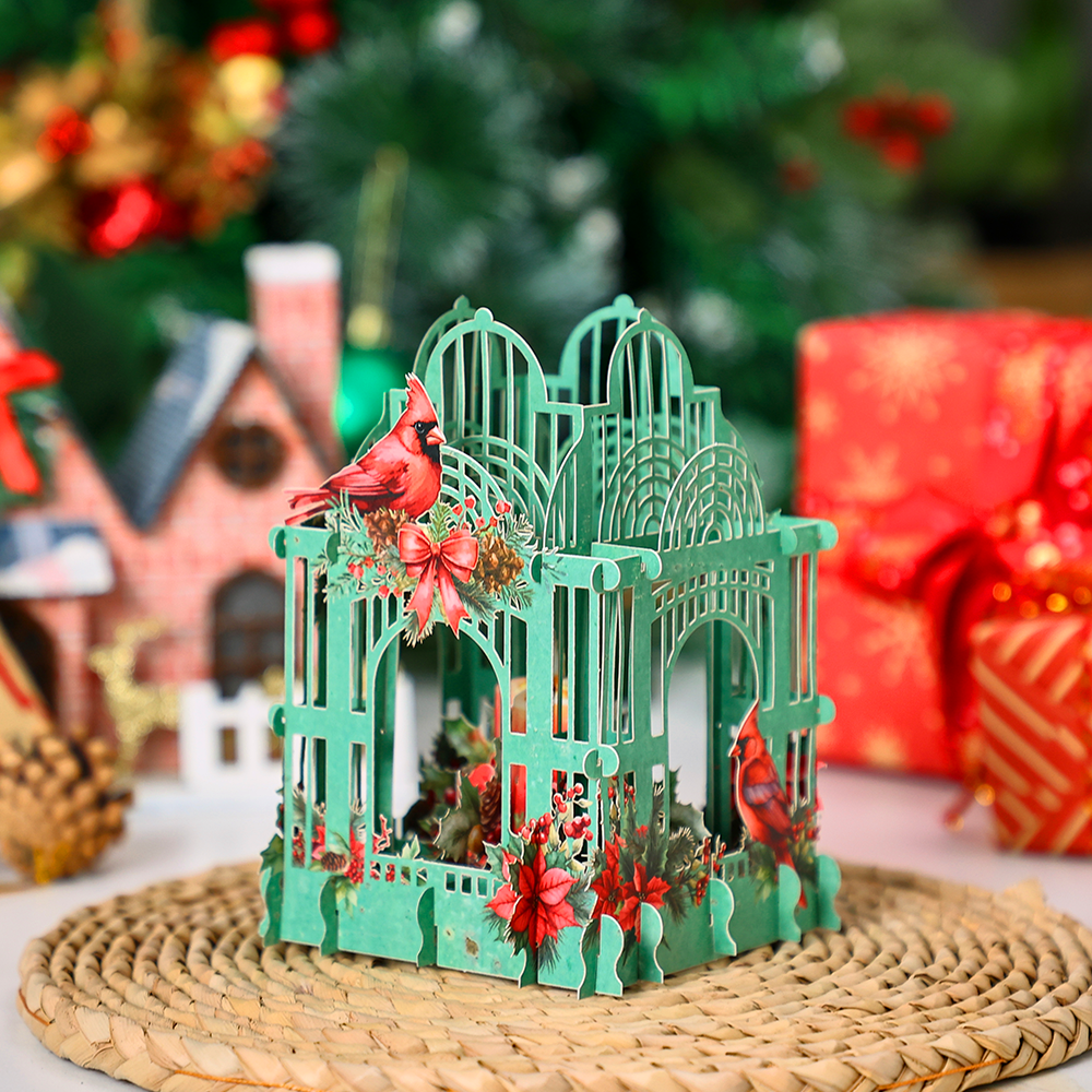 Christmas Poinsettia 3D Box Ca - Wedding Supply Business review and price