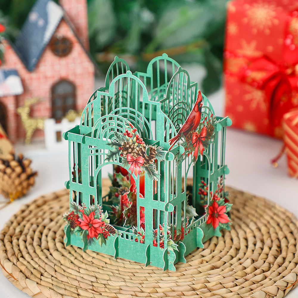 Christmas Poinsettia 3D Box Ca - Wedding Supply Business review and price