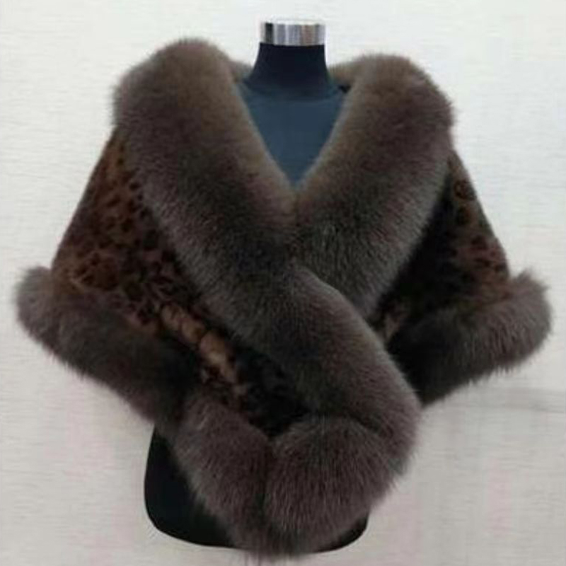 Women Winter Faux Mink Fox Fur - Wedding Dress Supply review and price