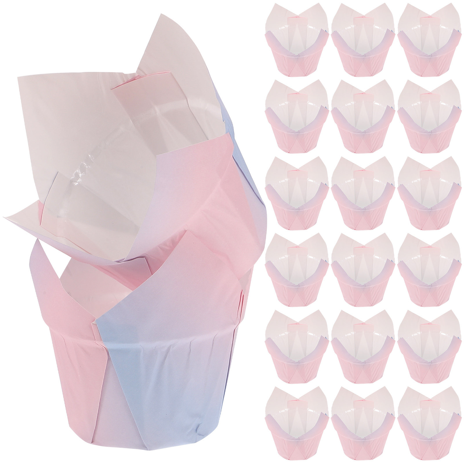 50Pcs Tulip Cupcake Liners Pap - Wedding Cake Supply review and price