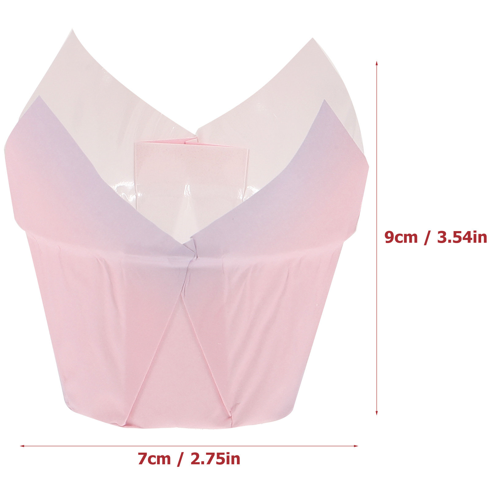 50Pcs Tulip Cupcake Liners Pap - Wedding Cake Supply review and price