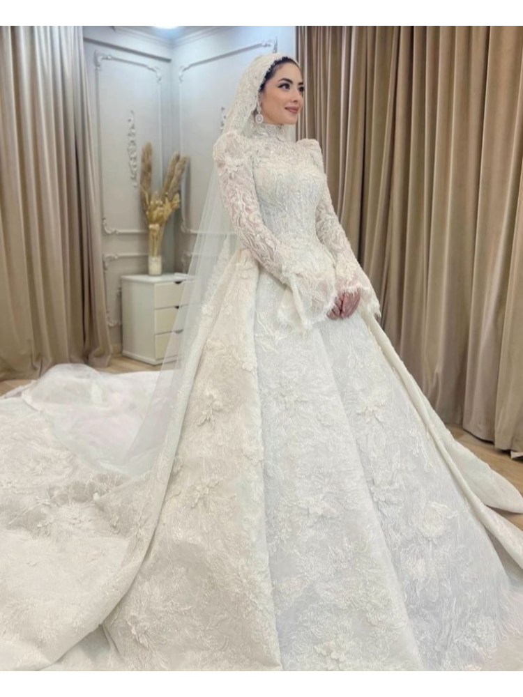 Customized 2026 White Muslim S - Wedding Dress Supply review and price