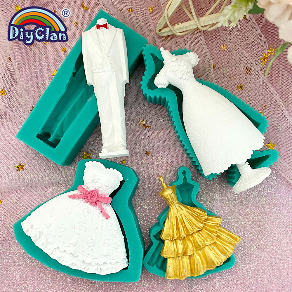Marry Decoration Silicone Mold - Wedding Dress Supply review and price