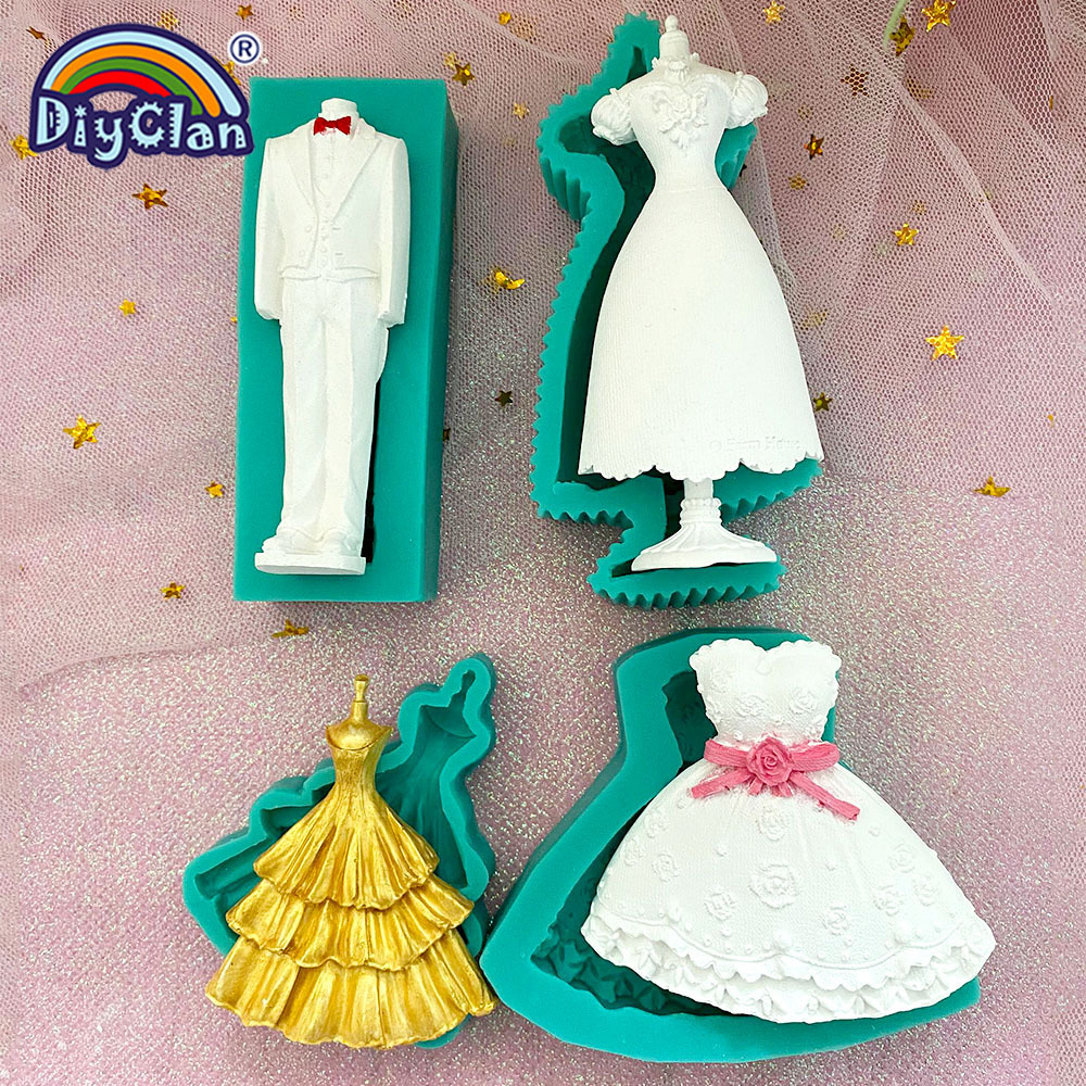 Marry Decoration Silicone Mold - Wedding Dress Supply review and price