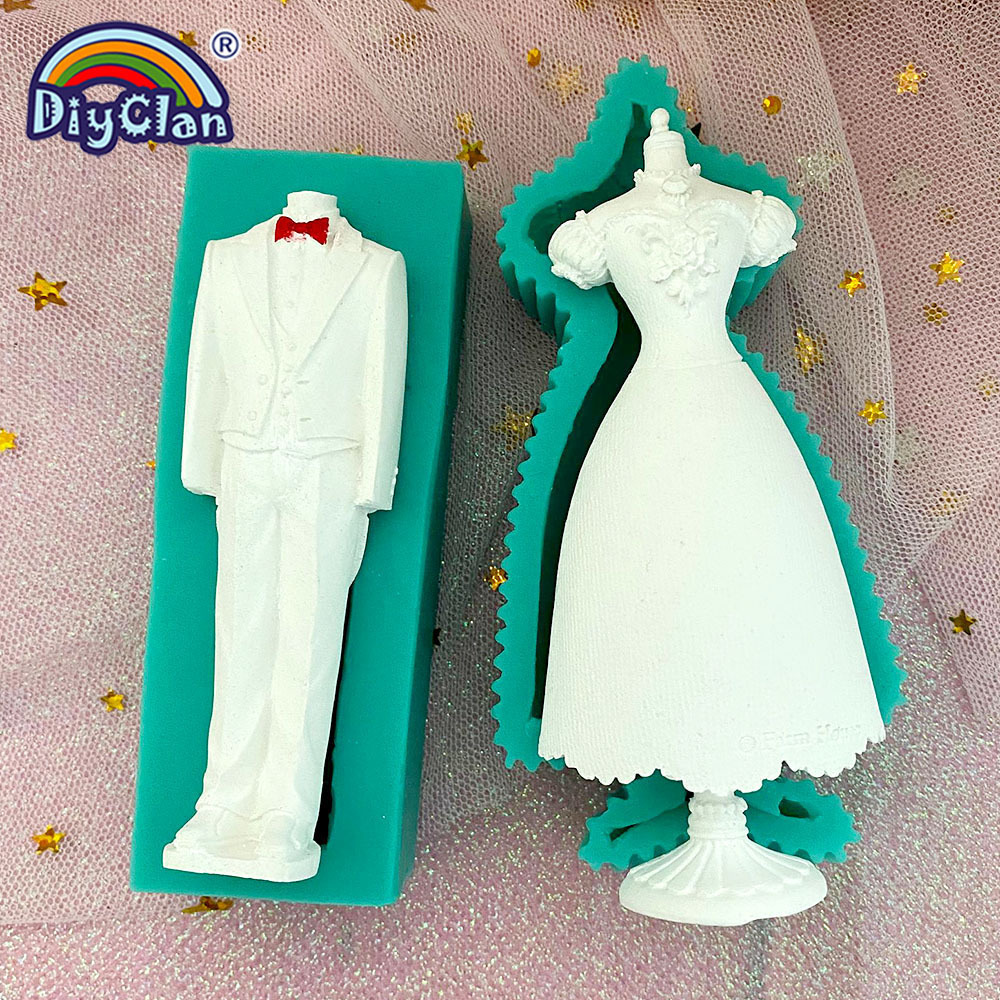 Marry Decoration Silicone Mold - Wedding Dress Supply review and price
