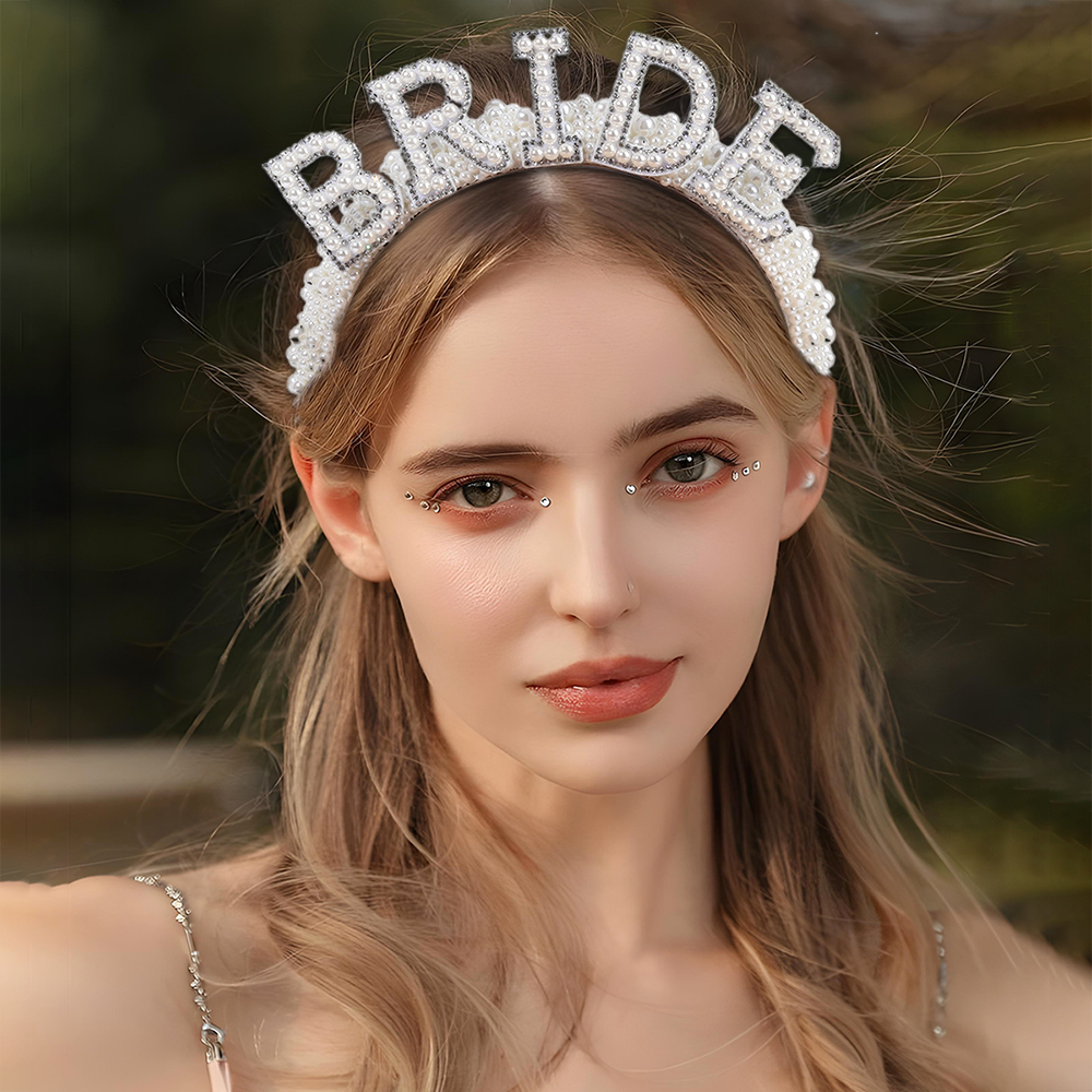 Pearl Headband Diadem Luxury B - Wedding Supply List review and price