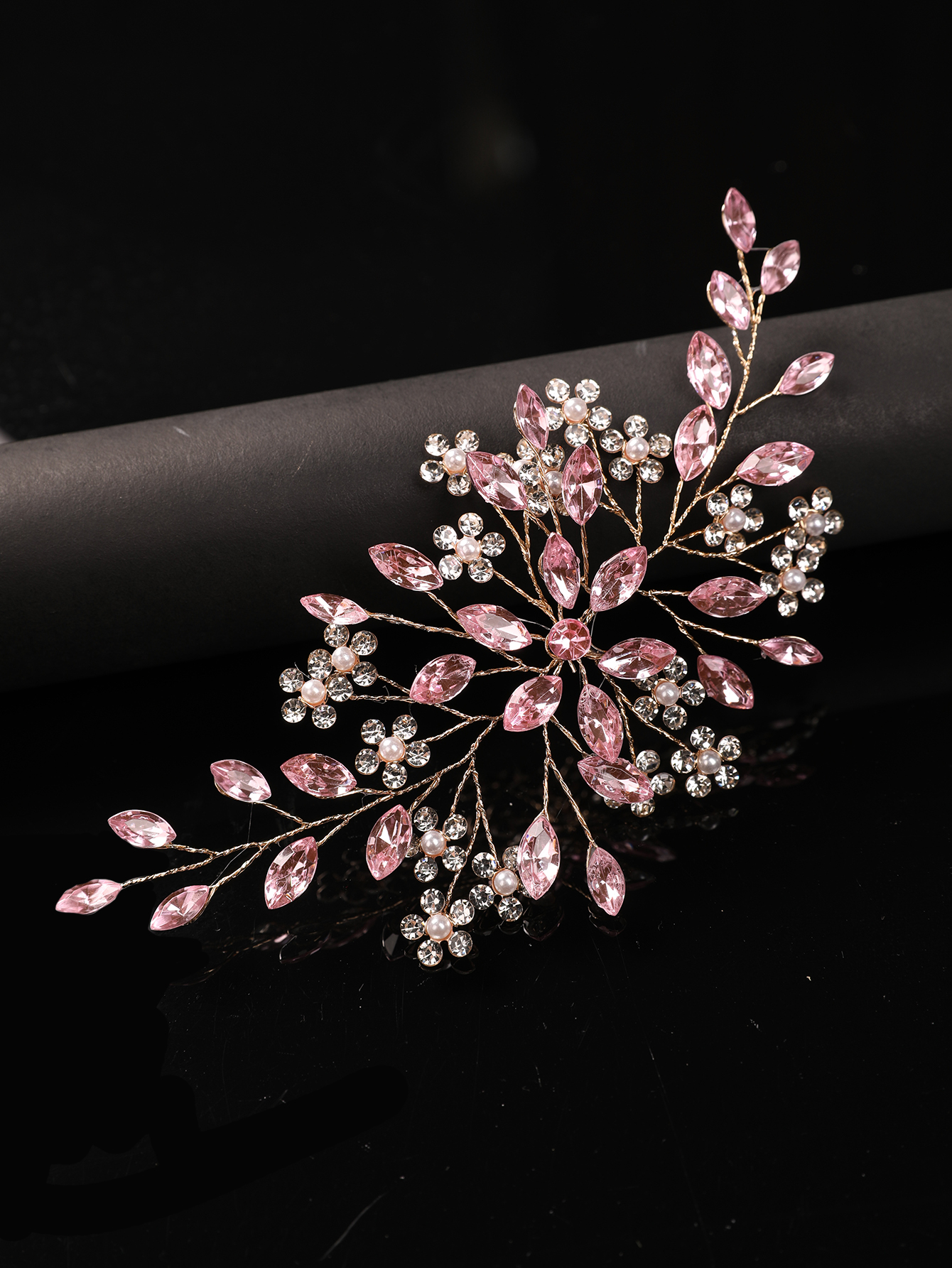 Soft Pink Crystal Bridal Headp - Wedding Dress Supply review and price
