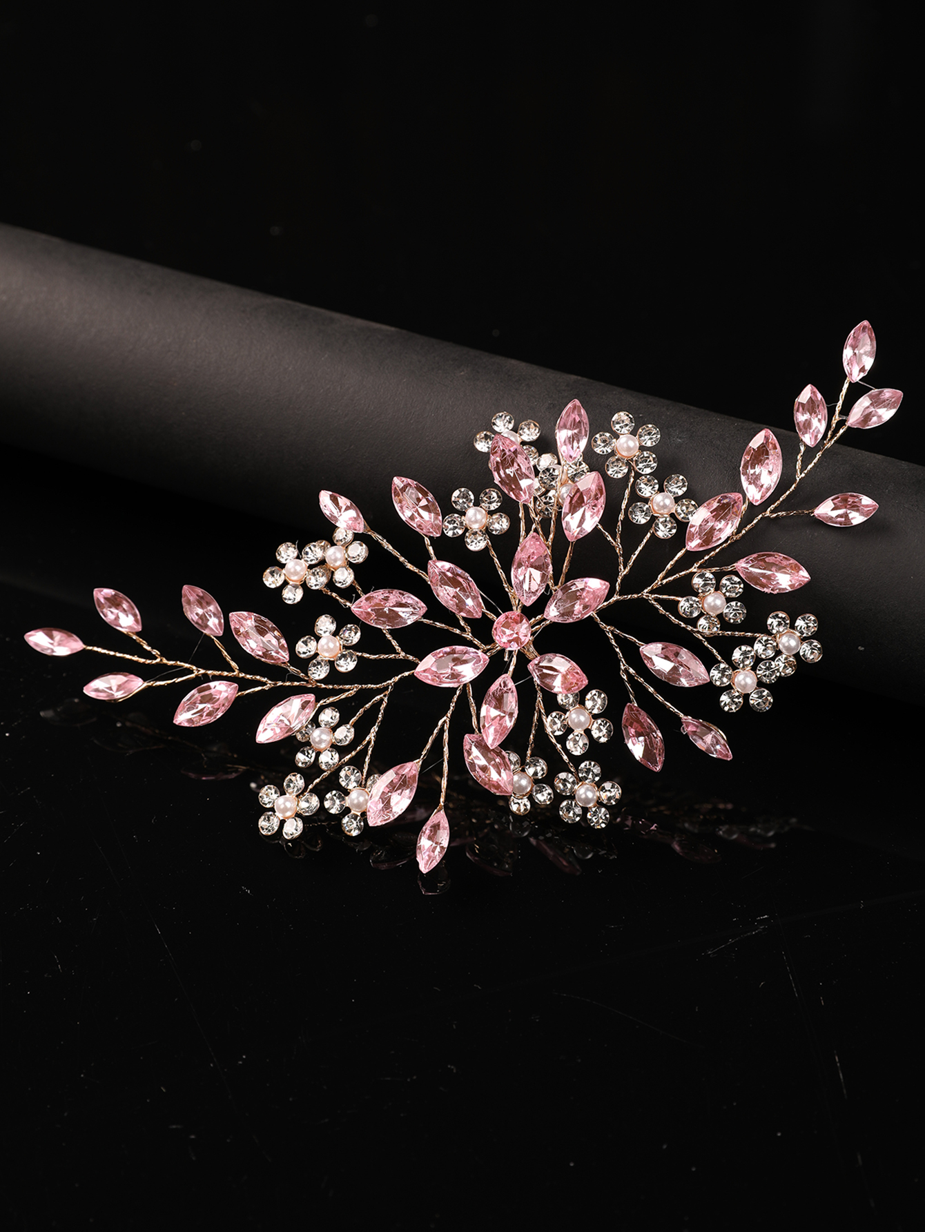 Soft Pink Crystal Bridal Headp - Wedding Dress Supply review and price