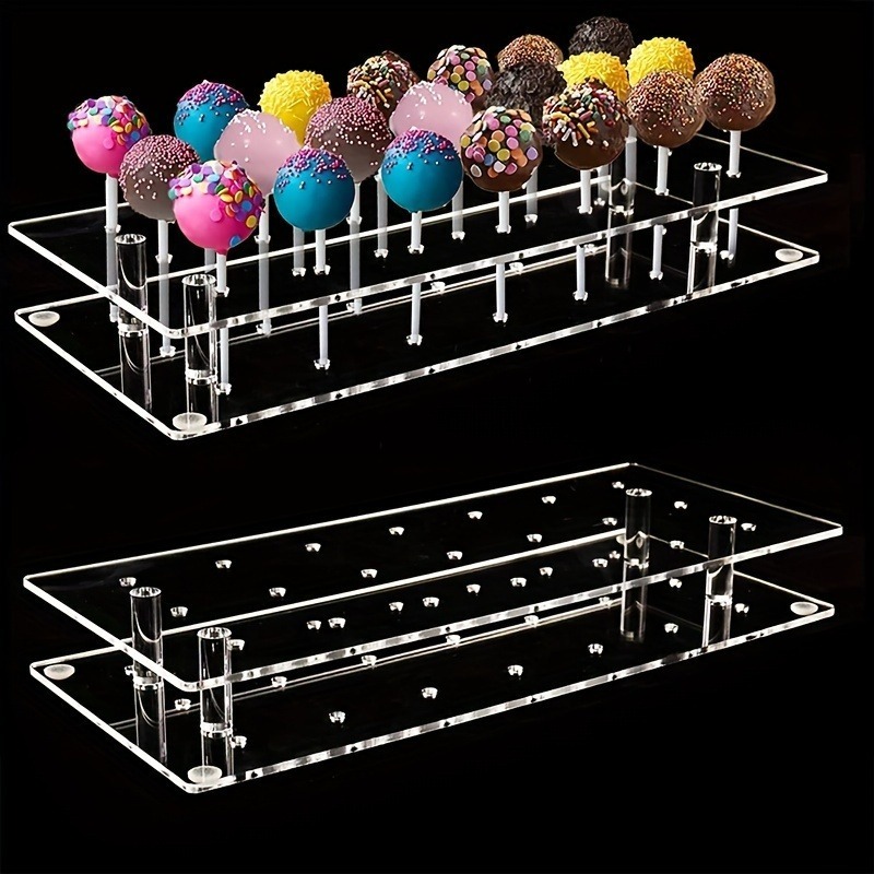 2-Pack Clear Acrylic Cake Pop  - Wedding Cake Supply review and price