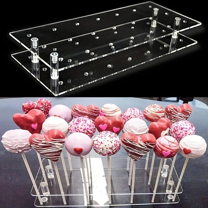 2-Pack Clear Acrylic Cake Pop  - Wedding Cake Supply review and price