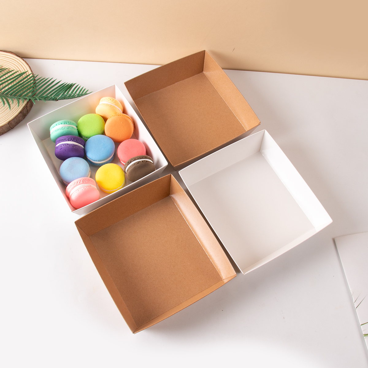 10pcs Kraft Paper Cake Dessert - Wedding Cake Supply review and price