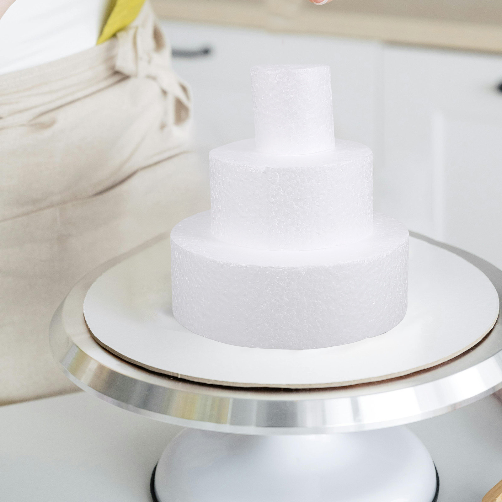3Pcs Compact Foam Cake Models  - Wedding Cake Supply review and price