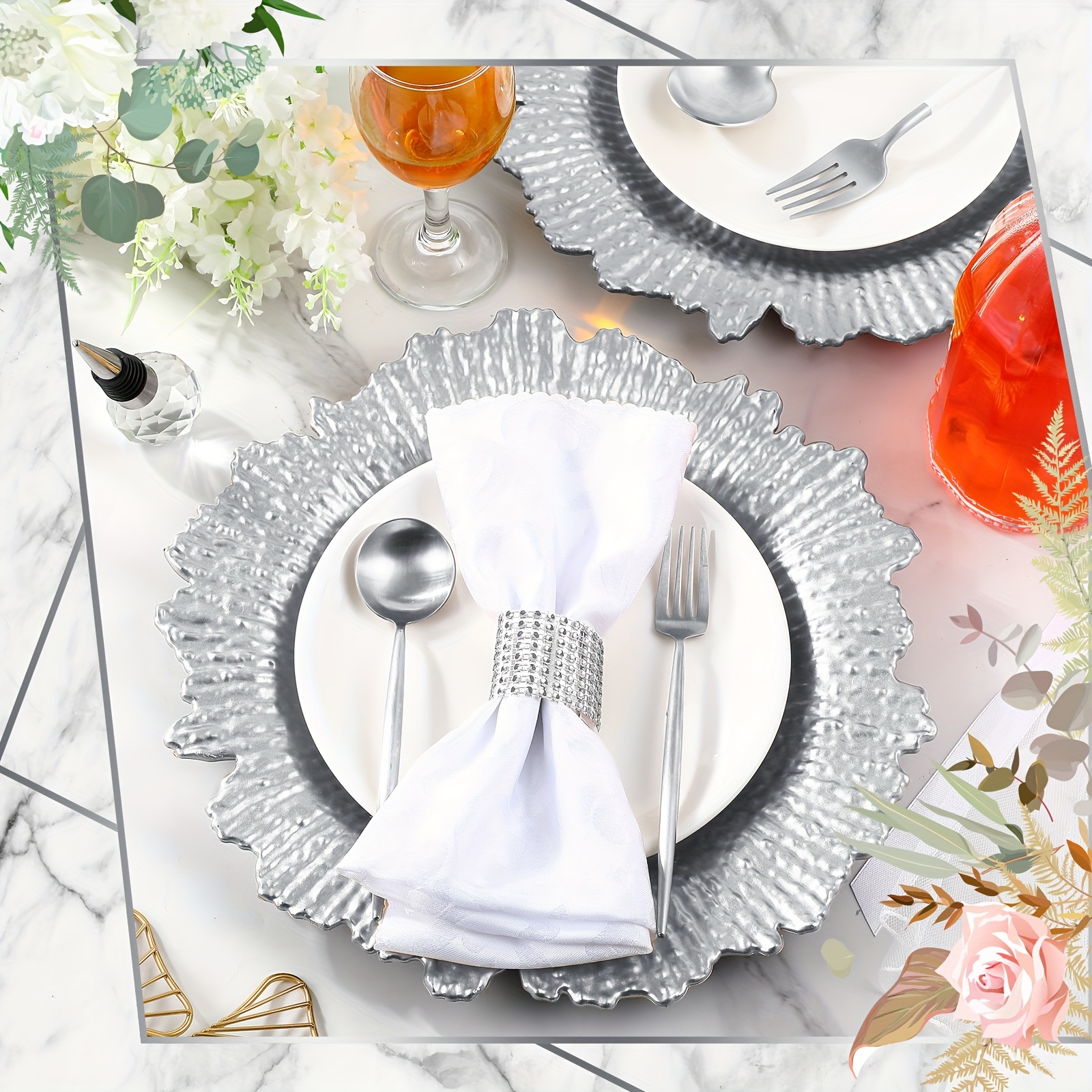 100pcs Reef Charger Plates Bul - Wedding Supply Bulk review and price