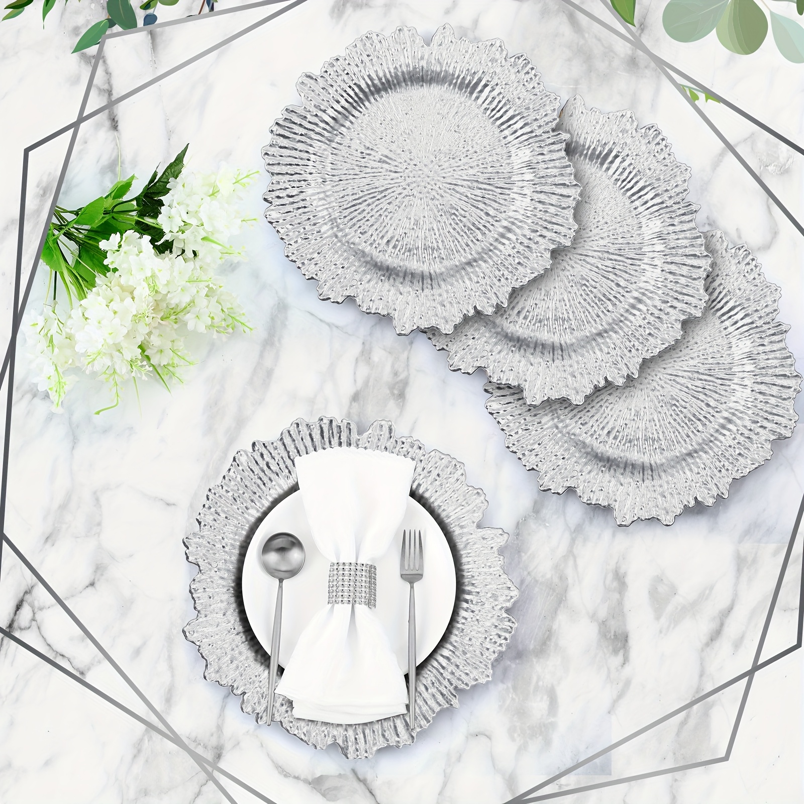 100pcs Reef Charger Plates Bul - Wedding Supply Bulk review and price