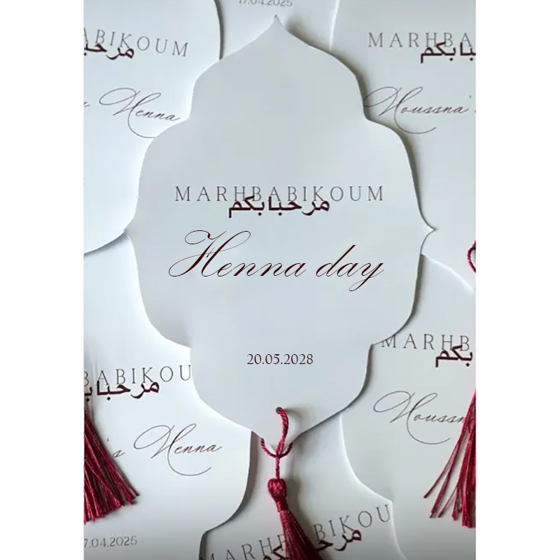 Custom Henna Day Card Night Pa - Wedding Supply Business review and price