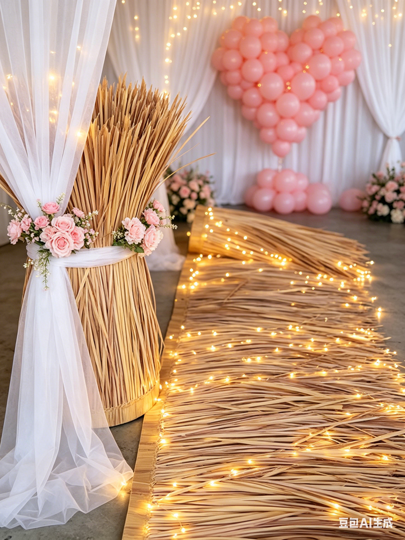 10m hot melt simulated thatch  - The Wedding Supply Store review and price