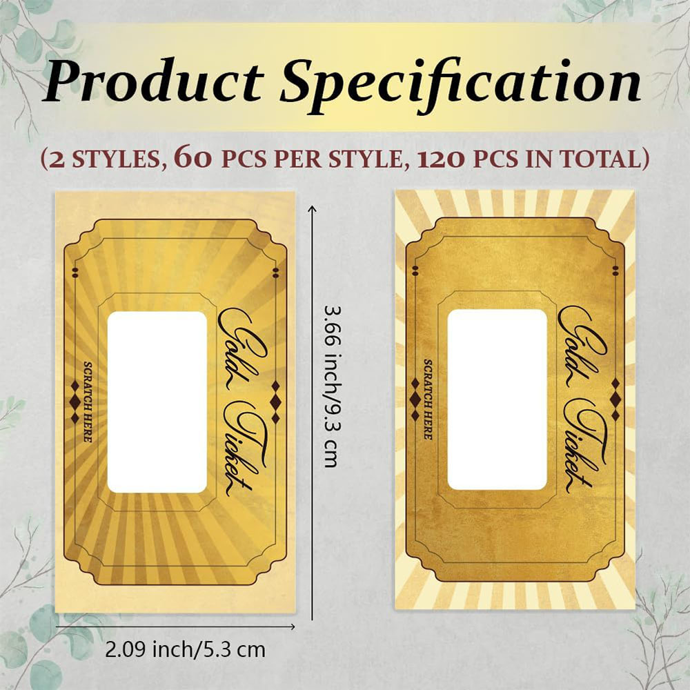 20 pcs Gold Scratch off Cards  - Wedding Supply Business review and price